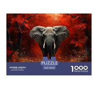Elephant 1000 Piece Jigsaw Puzzle For Adults Challenging Game Stress Relief Puzzle Exercise The Memory of The Brain for Adults And Kids, Age 12 Years Up 70x50cm/1000pcs