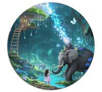 Elephant 1000 Piece Jigsaw Puzzle For Adults Challenging Game Stress Relief Puzzle Exercise The Memory of The Brain for Adults And Kids, Age 12 Years Up 1000pcs (67.5x67.5cm)