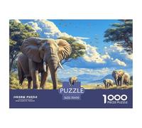 Elephant 1000 Piece Jigsaw Puzzle For Adults Family Challenge Toys Stress Relief Puzzle Exercise The Memory of The Brain for Adults And Kids, Age 12 Years Up 70x50cm/1000pcs