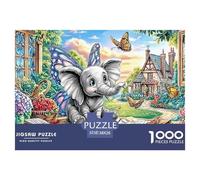 Elephant AdventureDaunting Jigsaw Puzzles for Adults An Assortment of 1000 Advanced, Impossible-Hard-Difficult Challenging Puzzle Educational Game Pieces - A Formidable And Rewarding Gift for Ambitio