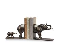 Elephant and Baby Bookends