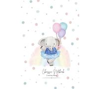 Elephant Ballerina holding a Balloon - Classic Notebook 6" x 9" - Single Line Notebook: Simple Lined Journal for Writing, Notes, and Everyday Use: 120 ... 6" x 9" - Lady holding Lavender cover