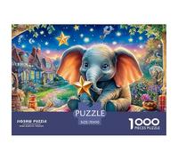 Elephant Balloon RideSophisticated 1000-Piece Jigsaw Puzzles for Adults Comprised of 1000 Individually Challenging Puzzle Game Pieces - Conceived As An Exceptional Gift Jigsaw Puzzles for Adults And