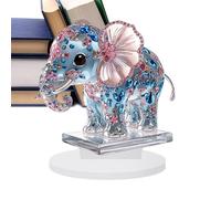 Elephant - Elephant Ornament - Decorative Animal Sign 2D Acrylic Silhouette Decor Ornament, Modern Aesthetic Statua per Tabletop Living Room Bedroom Bookshelf Mantel Decor Accent