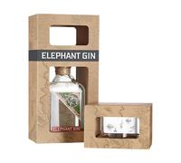 Elephant Gin, London Dry Gin, 500ml, per Gin Tonic Premium, Gin Confezione Regalo, Dry Glass Pack, Note Floreali, con Botaniche dall'Africa, Gin Artigianale Distillato in Alambicchi di Rame, 45% Vol.