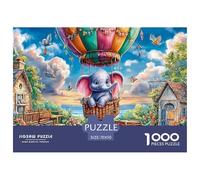 Elephant in Garden Puzzle D'Intrattenimento Per Tutta La Famiglia - Ispirazione Da Museo, 1000 Pezzi Con Illustrazioni Di Eccezionale Qualità Visiva - Per Divertimento E Come Regalo Di Prestigio 14+