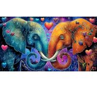 elephant Jigsaw Puzzle Impossible 1000Pcs Decorazione per la casa. Rilassamento e Intelletto per adulti e ragazzi da 14 annielephant75x50cm/1000pcs
