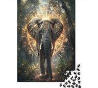 Elephant Puzzle 1000 Pezzi, Geografia Mentale, Esperienza Tattile, Opera Conversazionale 1000pcs (75x50cm)