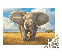 Elephant Puzzle 1000 Pezzi, Gioco Familiare, Festa Aziendale, Regalo Per Amore E Amico 1000pcs (75x50cm)