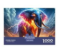 Elephant Puzzle 1000 Pezzi Per Adulti E Ragazzi Impegnativo E Difficile Giochi Rilassamento,Regalo Per Amore E Amico 70x50cm/1000pcs