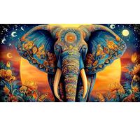 elephant Puzzle 1000 pezzi per adulti - Gioco per la famiglia divertente Sfida educativa difficile 38x52/1000pcs