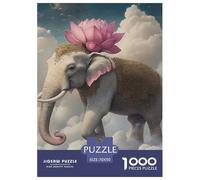 Elephant Puzzle 1000 Pezzi Per Adulti Grandi Dimensioni Per Adulti E Bambini Idea Regalo Immagine Dipinta, Intrattenimento Creativo Per Adulti E Bambini A Partire Da 12 Anni70x50cm/1000pcs
