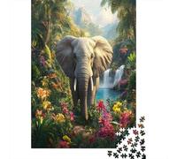 Elephant Puzzle 1000 Pezzi Premium, Mappa Concettuale Tattile, Esperienza Unificante, Regalo Iconico 1000pcs (75x50cm)