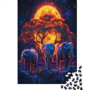 Elephant Puzzle 1000 Pezzi, Strumento Cognitivo, Progetto Condiviso, Opera Da Mostrare 1000pcs (75x50cm)
