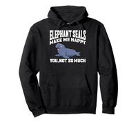 Elephant Seal Apparel - Miglior Design Divertente per Amanti dei sigilli Felpa con Cappuccio