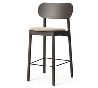 Elephant Sgabello Bar Rovere scuro/Velluto Beige