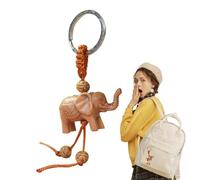 Elephant Theme Key Chain | Three-Dimensional Carved Pendant Key Chain |