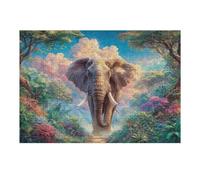 Elephant Tropical Jungle Puzzle 300 Pezzi Sfida Rompicapo Impossibile Happy Time Rompicapo Estremamente Difficile Per Veri Esperti Regalo Per Chi Ama Le Sfide 300 PCS