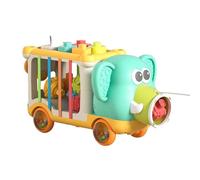 Elephant Truck Toy, Colorful Early Learning Playset, Interactive Sensory Developmental Game, Travel Friendly, Engaging Educational Activity for Boys and Girls,
