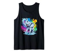 Elephant who plays in the water Canotta