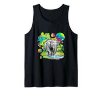 Elephant who plays in the water Canotta