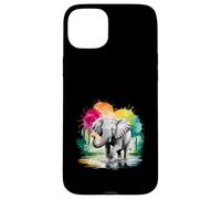 Elephant who plays in the water Custodia per iPhone 15 Plus
