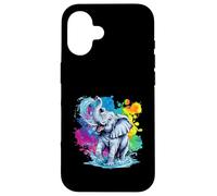 Elephant who plays in the water Custodia per iPhone 16