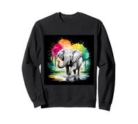 Elephant who plays in the water Felpa
