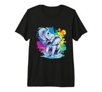 Elephant Who Plays in The Water Maglietta Premium