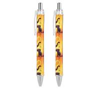 Elephants Mama Love - Penne a sfera retrattili a punta fine da 0,5 mm, scrittura liscia, per diario, casa, ufficio, 2 pezzi, come da foto 3