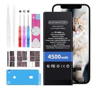 Elephantstory Batteria per iPhone 12 Mini, 4500 mAh Alta Capacità 0 Cicli Batteria ai Polimero di litio con Kit di Strumenti di Riparazione e Guida