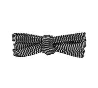 Elerevyo Lacci per Scarpe Piatti Ondulati Metallizzati Lucidi Glitterati Lacci per Scarpe Scintillanti con Paillettes Dorate e Argentate per Sneakers 2 Paia Argento nero 100cm/39.4"