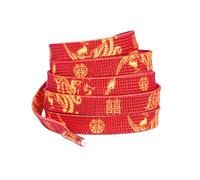 Elerevyo Lacci Piatti e Sottili per Scarpe Drago Fenice Nuvole di Buon Auspicio Scarpe di Tela Rosse Sneakers Lacci per Scarpe Festa di Nozze Rosso 04 120cm/47.2"