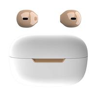 eleror Auricolari Bluetooth Wireless Invisibili, Mini Auricolari Piccoli, Cuffie Semi-In-Ear con Controllo Touch Per Lavoro/Casa/Musica/Audiolibri e Podcast(Avorio)