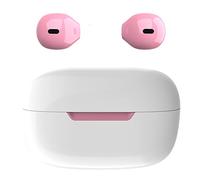 eleror Auricolari Bluetooth Wireless Invisibili, Mini Auricolari Piccoli, Cuffie Semi-In-Ear con Controllo Touch Per Lavoro/Casa/Musica/Audiolibri e Podcast(Rosa)