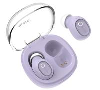 eleror Auricolari wireless per piccole orecchie, unisex, colore viola, Bluetooth per piccoli canali uditivi, mini auricolari per iPhone, Android, microfono Bluetooth wireless