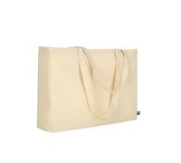 ELES VIDA® Borsa in cotone 48 x 36 cm + 12 cm piega inferiore e laterale certificata Oeko-Tex® FAIRTRADE, borsa in tessuto, borsa per il trasporto, borsa in cotone, borsa per la spesa, borsa da