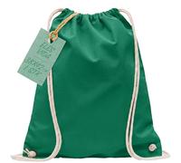 ELES VIDA Sacca da palestra in cotone, 38 x 42 cm, colore: verde