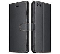 ELESNOW Cover per iPhone 6 / 6s, Flip Wallet Case Custodia per Apple iPhone 6 / 6s (Nero)