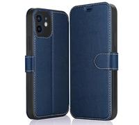 ELESNOW Custodia per Apple iPhone 12 Mini 5,4 pollici, in pelle di alta qualità, con chiusura magnetica, compatibile con Apple iPhone 12 Mini 5,4 pollici (Blu)