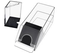 Elesunory Vassoio per scarpe e scarti per blackjack, trasparente, dispenser di carte in acrilico per carte da gioco, vassoi porta scarti per blackjack e accessori da poker (4 mazzi)