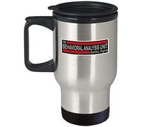 Eletina Tazza per analisi comportamentale (viaggio) BAU Criminal Minds Spencer Reid Decor Shirt Accessories Merchandise Decal divertente tazza da caffè regalo 400 ml