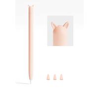 ELETIUO Astuccio in morbido silicone compatibile con Apple Pencil di prima generazione, custodia protettiva con impugnatura per matita per orecchie (rosa, 1°)