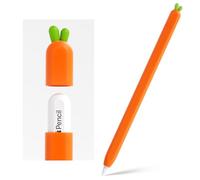 ELETIUO Cover in silicone a forma di carota compatibile con Apple Pencil di seconda generazione, custodia protettiva compatibile con iPad Pro 11 da 12,9 pollici