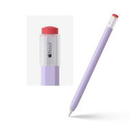 ELETIUO Custodia in silicone compatibile con Apple Pencil 2nd Gen/Pro, custodia protettiva con impugnatura, supporto per ricarica magnetica e doppio tocco, viola
