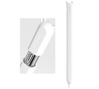 ELETIUO Custodia in silicone compatibile con Apple Pencil (USB-C), custodia protettiva con impugnatura con accessori per tappi, custodia antiscivolo con supporto magnetico per Apple Pencil di terza