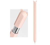 ELETIUO Custodia in silicone compatibile con Apple Pencil (USB-C), custodia protettiva con impugnatura con accessori per tappi, custodia antiscivolo con supporto magnetico per Apple Pencil di terza