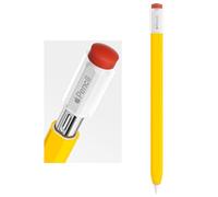 ELETIUO Custodia in silicone compatibile con Apple Pencil (USB-C), custodia protettiva con impugnatura con accessori per tappi, custodia antiscivolo con supporto magnetico per Apple Pencil di terza