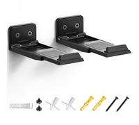 ELETIUO Supporto da parete per soundbar, per Samsung, LG, Sony, JBL, Vizio, Sonos e altri, profondità regolabile da 3,5 a 6,1 pollici, ripiano per soundbar sotto TV, nero