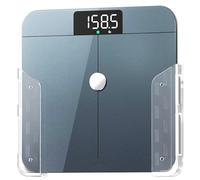 ELETIUO Supporto per bilancia da parete con adesivo e viti, si adatta alla maggior parte delle bilance digitali (fino a 30 mm di spessore), cuscinetti in silicone antiscivolo, organizer salvaspazio